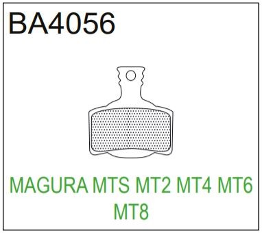 BRAKE AUTHORITY BA4056B - MAGURA BRAKE PADS MTB BURLY