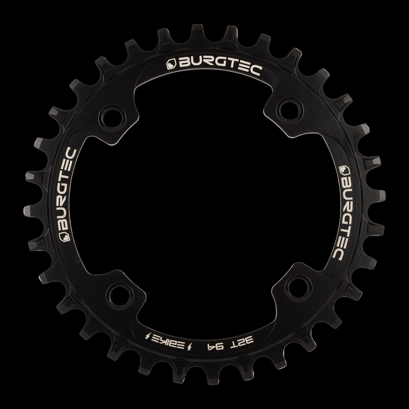 BURGTEC 94mm BCD E-Bike Steel Thick Thin Chainring - 30T