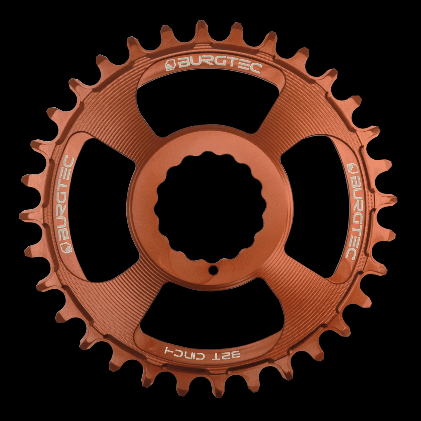 BURGTEC Cinch Thick Thin Chainring ­ 32T ­ Kash Bronze