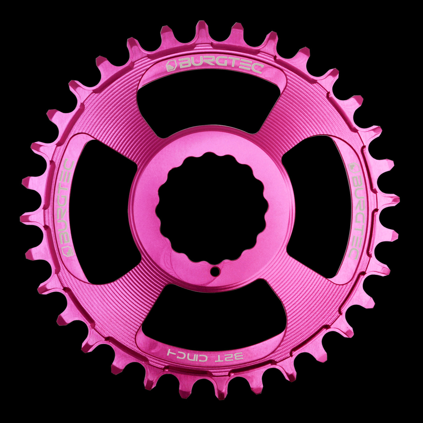 BURGTEC Cinch Thick Thin Chainring ­ 32T ­ Purple Rain