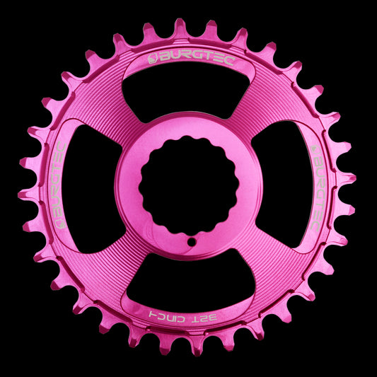 BURGTEC Cinch Thick Thin Chainring ­ 32T ­ Purple Rain