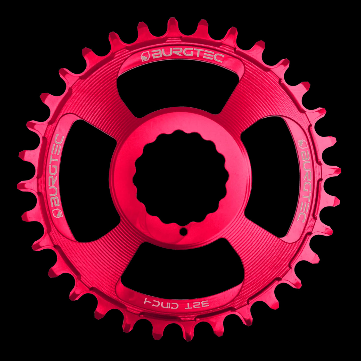 BURGTEC Cinch Thick Thin Chainring ­ 32T ­ Toxic Barbie