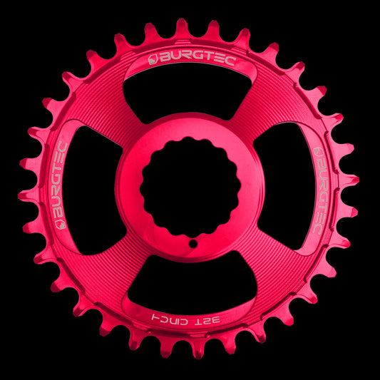 BURGTEC Cinch Thick Thin Chainring ­ 32T ­ Toxic Barbie