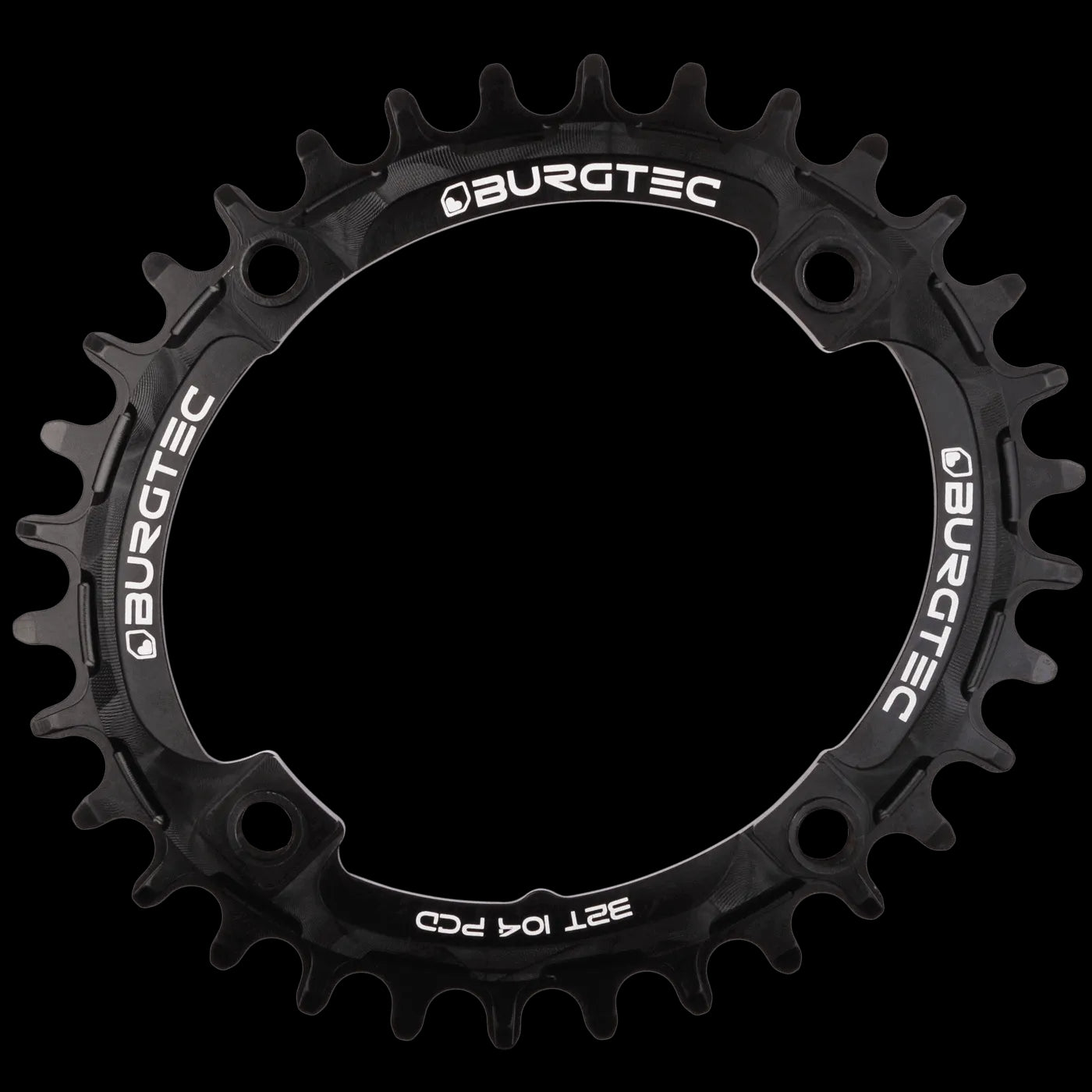 BURGTEC Oval 104mm BCD Thick Thin Chainring ­ 32T