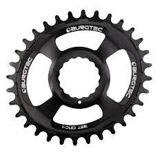 BURGTEC Oval Cinch Thick Thin Chainring ­ Burgtec Black ­ 30T