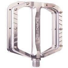 BURGTEC Penthouse Flat MK5 Pedals ­ Rhodium Silver ­ Steel