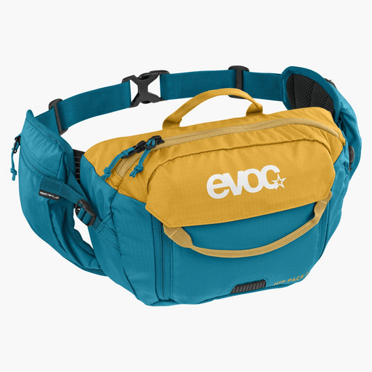 EVOC HIP PACK 3L + 1.5 Hydration Bladder Loam/Ocean