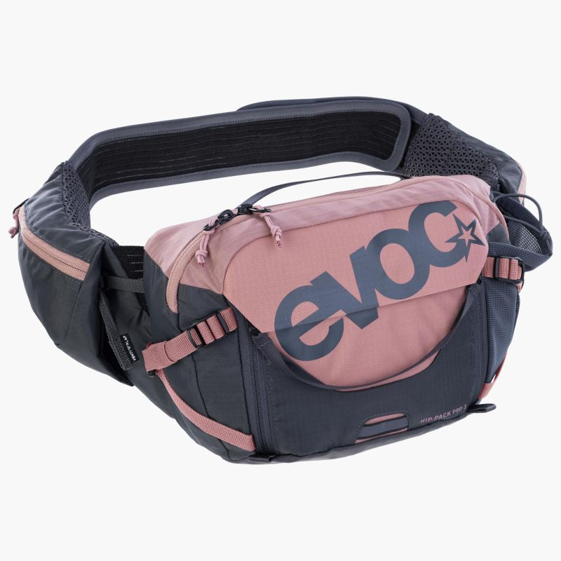 EVOC Hip Pack Pro 3l + 1.5l Bladder Dusty Pink - Carbon