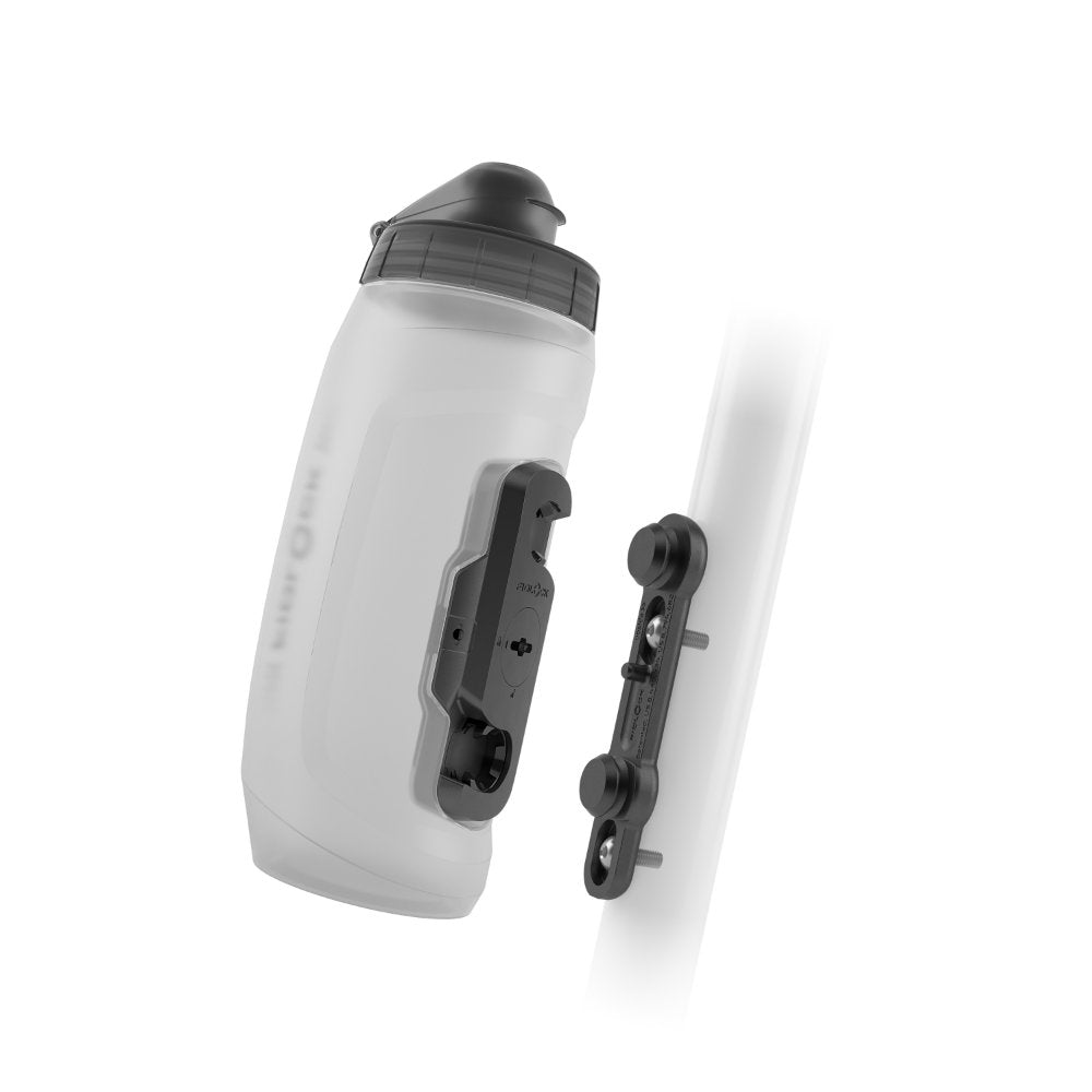 FIDLOCK Twist Bottle 590 + Bike Base Transparent White