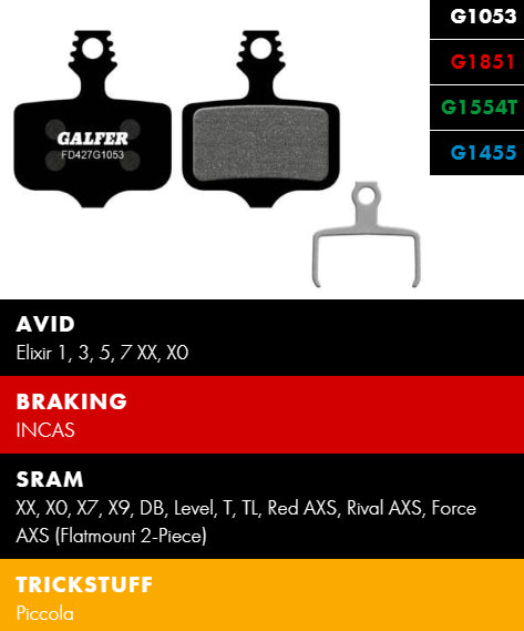 GALFER BIKE FD427G1053 PERFORMANCE Brake Pad