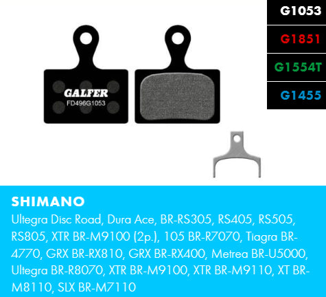 GALFER BIKE FD496G1455 ROAD Brake Pad