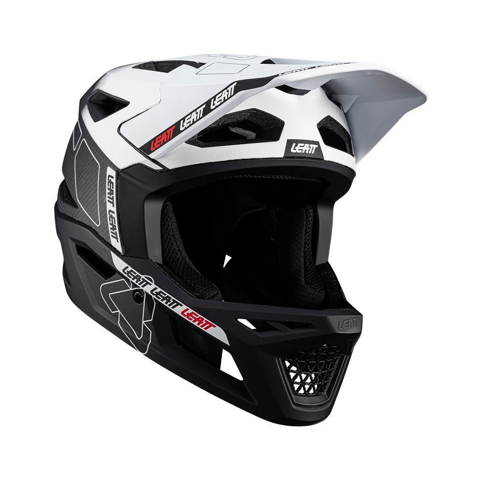 LEATT Helmet MTB Gravity 6.0 Carbon V24 White M 57-58cm