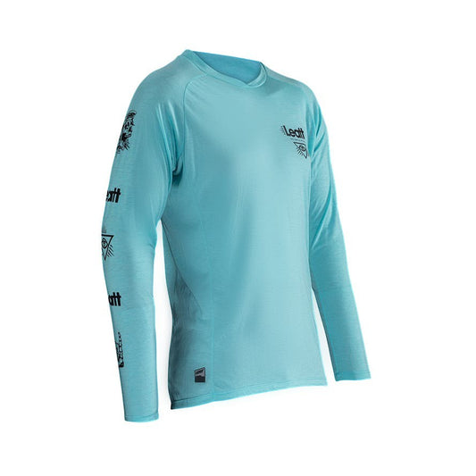 LEATT Jersey MTB Gravity 2.0 L Aqua