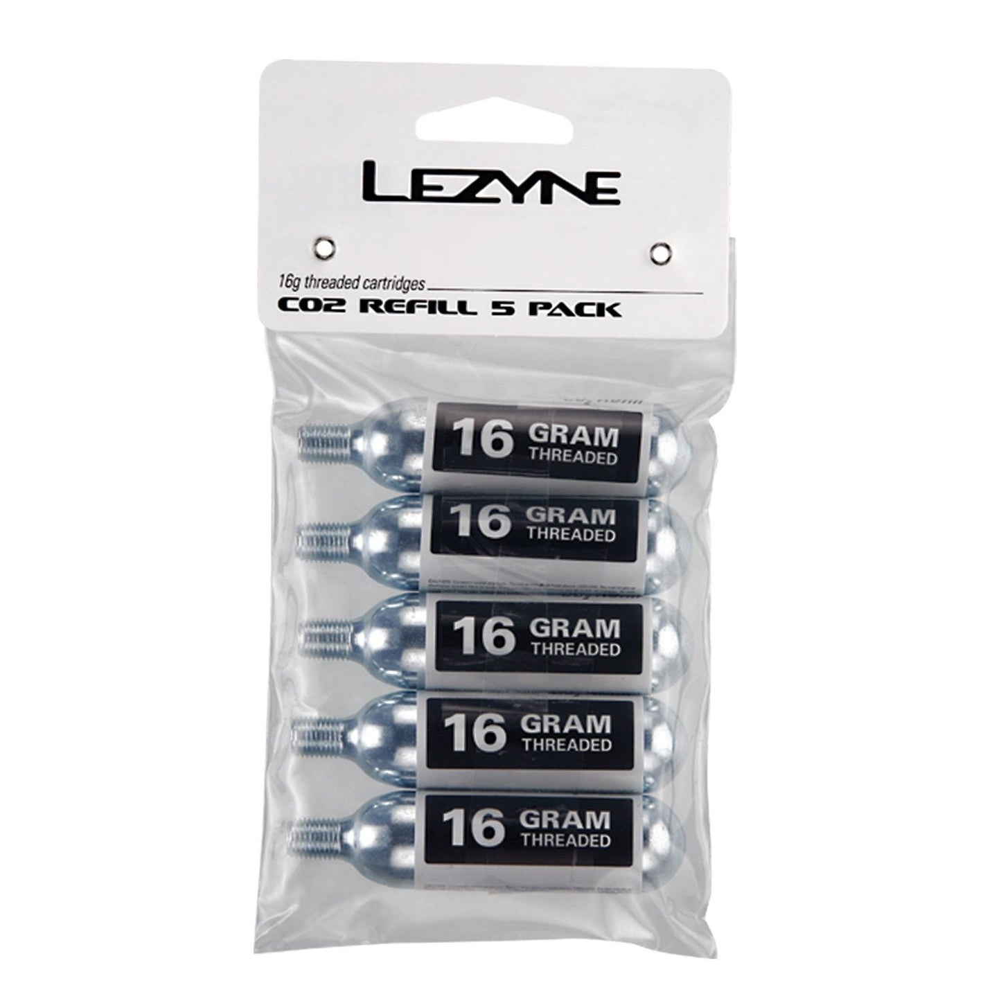 LEZYNE 16G CO2 CARTRIDGE - 5 PACK