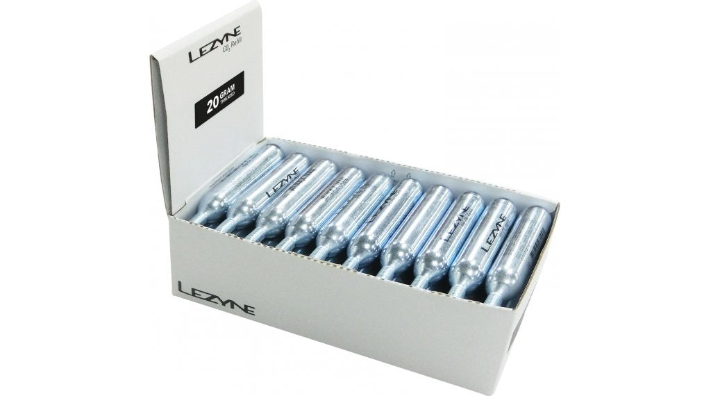 LEZYNE 20G CO2 CARTRIDGE Silver Box 30pcs