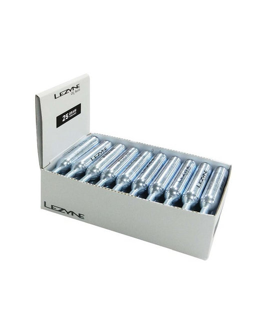 LEZYNE 25G CO2 Cartridge Silver Box 30pcs