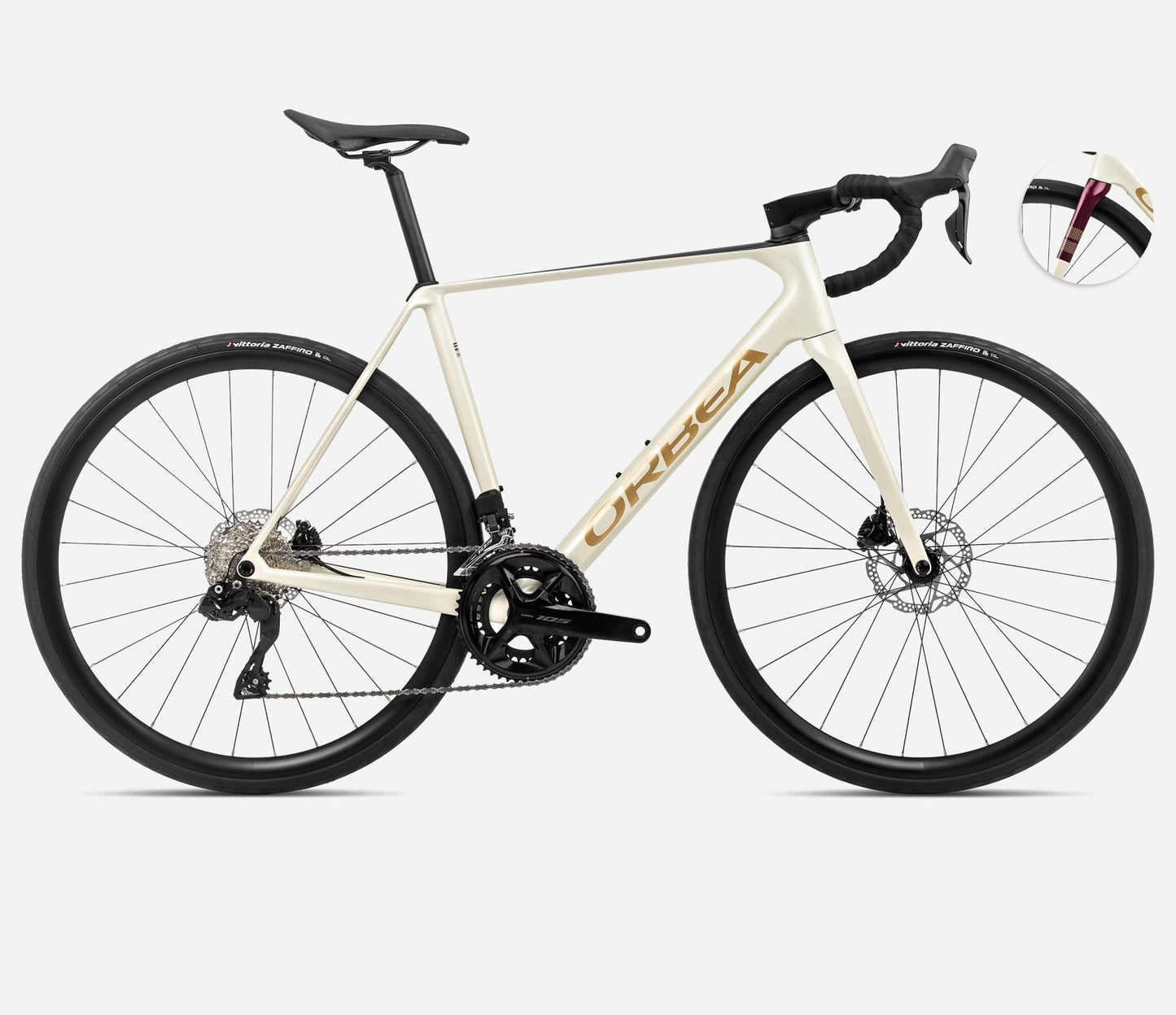 ORBEA ORCA M30i 53 Ivory White - Burgundy - Vulcano