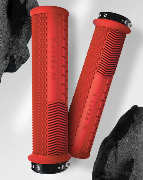 Peaty's Monarch Grip - Knurl - Thin - Red