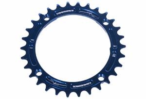 RACE FACE CHAINRING SINGLE NARROW WIDE 104X30 BLUE