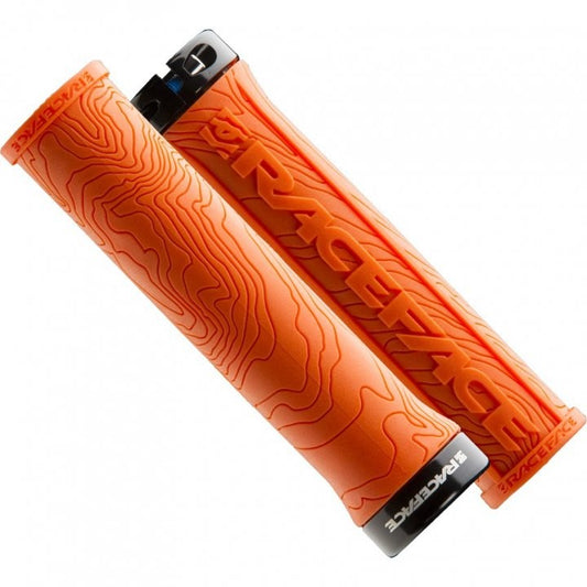 RACE FACE GRIP HALF NELSON W/LOCK ORANGE