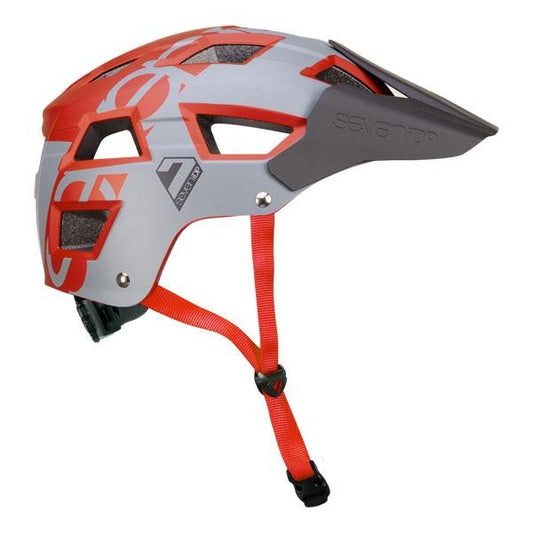 7iDP MTB PROTECTION M5 HELMET / BLACK / METALLIC DARK RED / L/XL