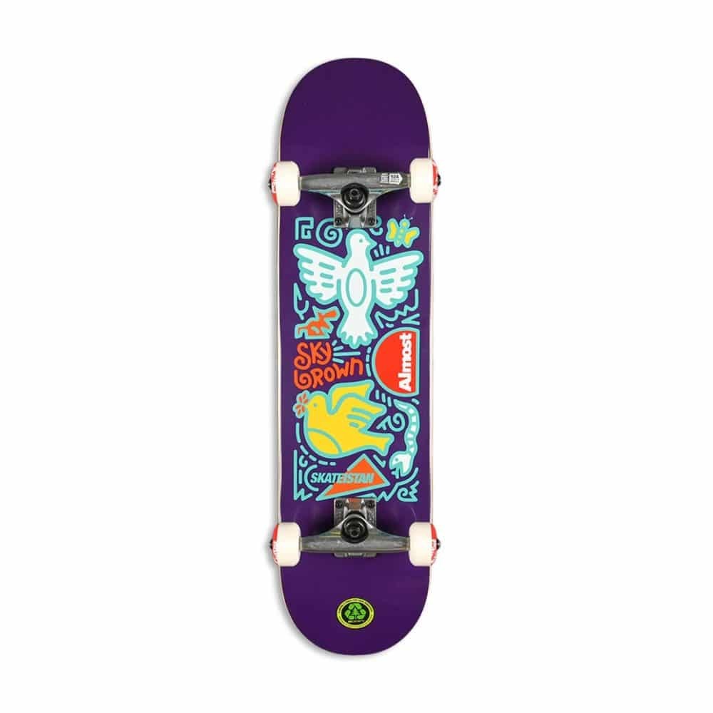 ALMOST 7.875 SKATEISTAN SKY DOODLE FP COMPLETE Purple