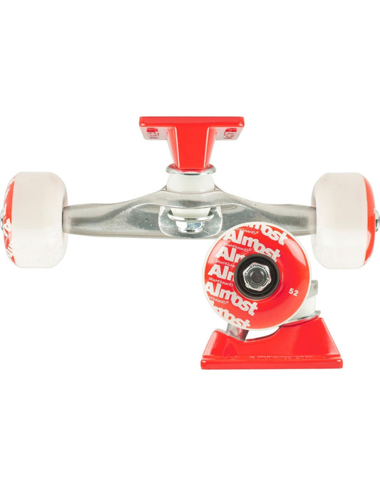 ALMOST REPEAT TRUCK & WHEEL COMBO RAW/RED 5.5