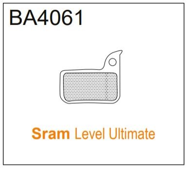 BRAKE AUTHORITY BA4061B - SRAM BRAKE PADS MTB BURLY