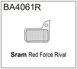 BRAKE AUTHORITY BA4061R - SRAM BRAKE PADS ROAD