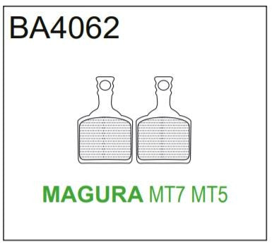 BRAKE AUTHORITY BA4062B - MAGURA MT7 BRAKE PADS MTB BURLY