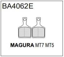 BRAKE AUTHORITY BA4062E - MAGURA MT7 BRAKE PADS ELECTRIC