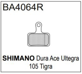 BRAKE AUTHORITY BA4064R - SHIMANO BRAKE PADS ROAD