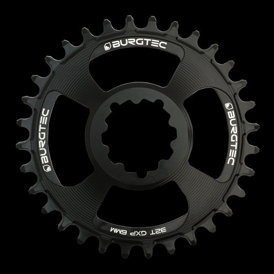 BURGTEC GXP 6mm Offset Thick Thin Chainring ­ Burgtec Black ­ 34T