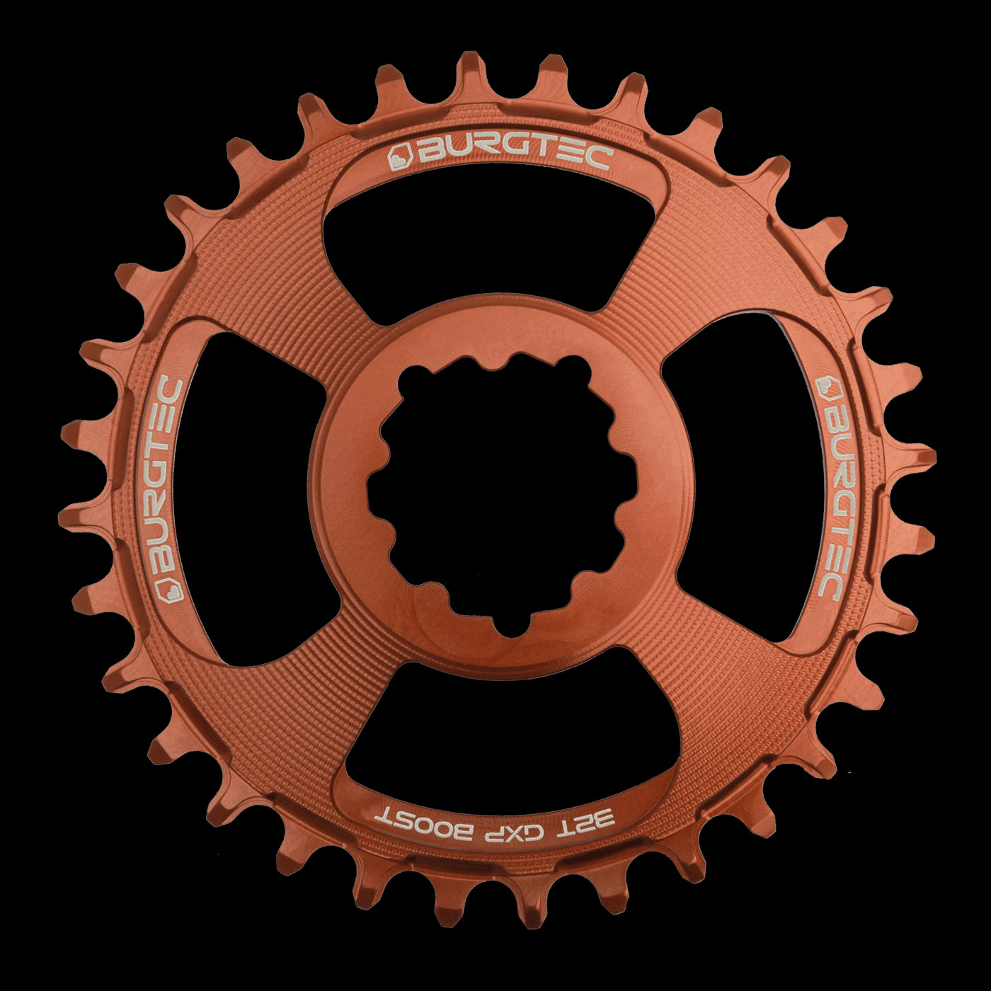 BURGTEC GXP Boost 3mm Offset Thick Thin Chainring ­ 32T ­ Kash Bronze