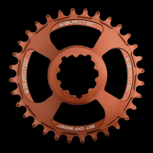 BURGTEC GXP Boost 3mm Offset Thick Thin Chainring ­ 32T ­ Kash Bronze