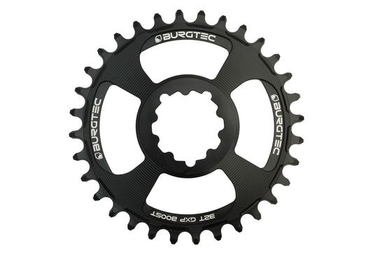 BURGTEC GXP Boost 3mm Offset Thick Thin Chainring ­ Burgtec Black ­ 32T