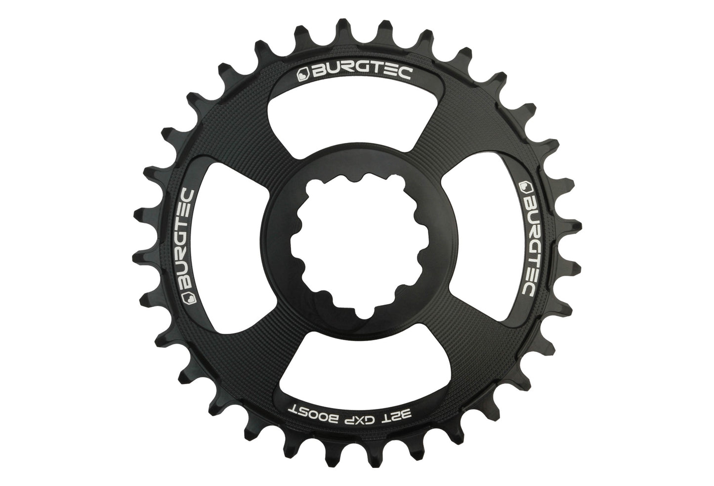 BURGTEC GXP Boost 3mm Offset Thick Thin Chainring ­ Burgtec Black ­ 34T