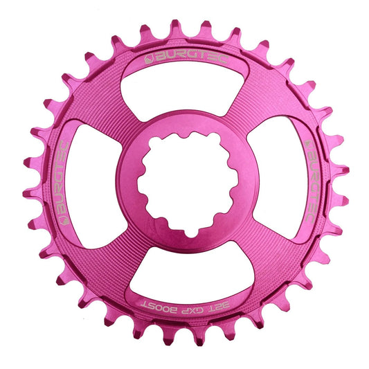 BURGTEC GXP Boost 3mm Offset Thick Thin Chainring ­Purple Rain­ 32T