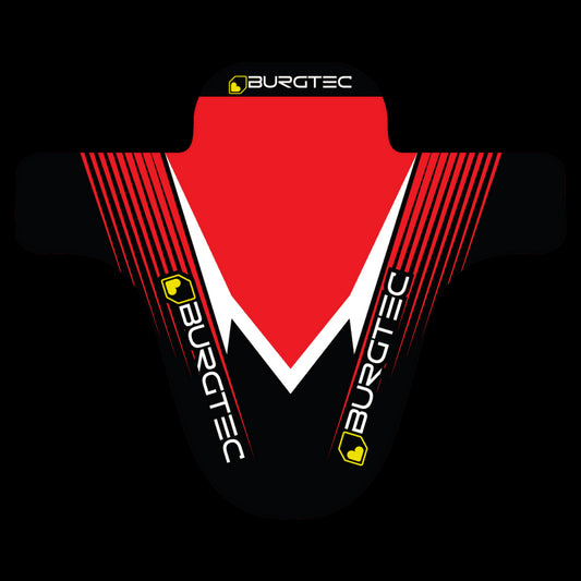 BURGTEC Moto Mudguard ­ Black / Red