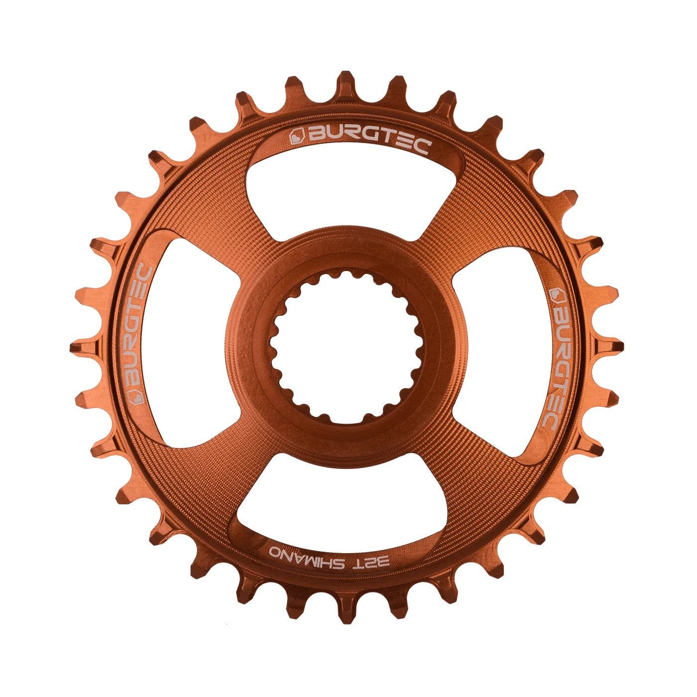 BURGTEC Shimano Direct Mount Thick Thin Chainring - 32T - Kash Bronze