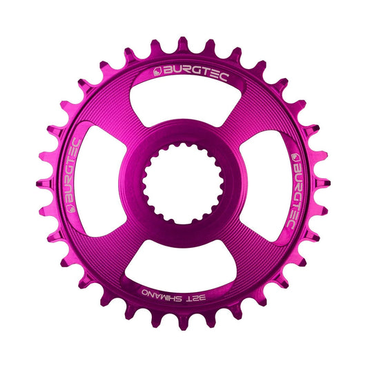 BURGTEC Shimano Direct Mount Thick Thin Chainring - 32T - Purple Rain