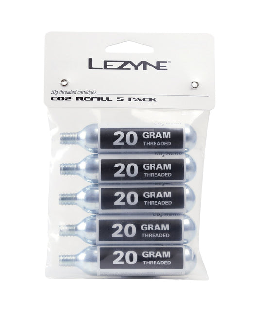 LEZYNE 20G CO2 CARTRIDGE - 5 PACK