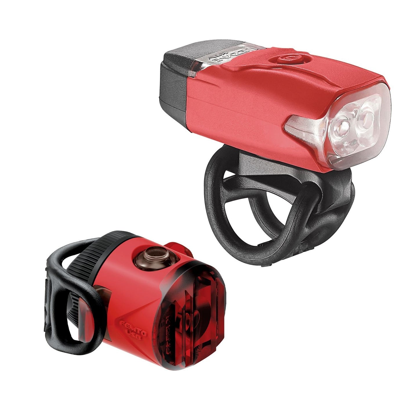 LEZYNE KTV DRIVE/FEMTO USB PAIR Red Bike Light