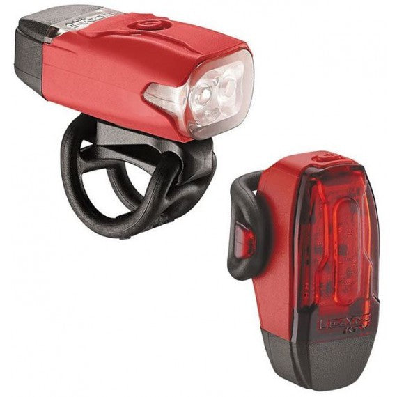 LEZYNE LED KTV DRIVE PAIR Red Bike Lights