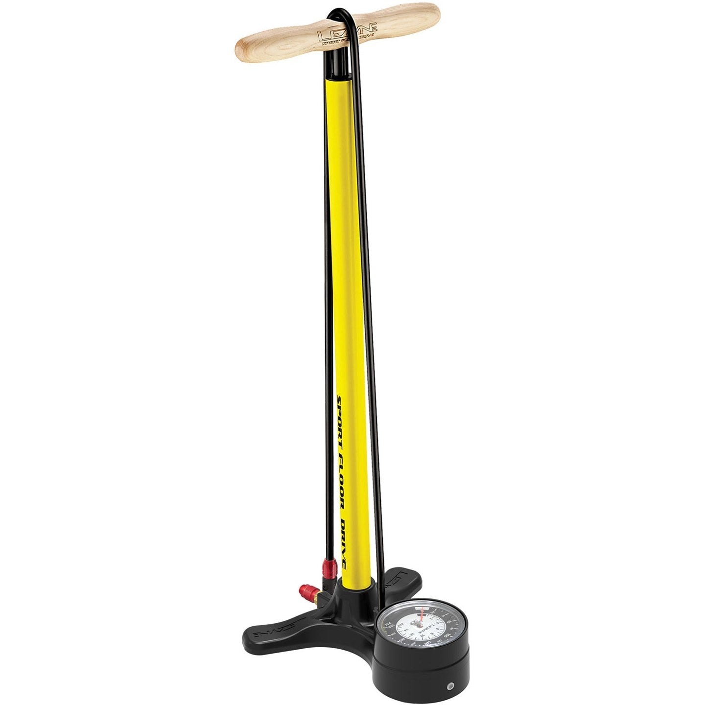 LEZYNE SPORT FLOOR DRIVE 3.5 - Yellow Floor Pump