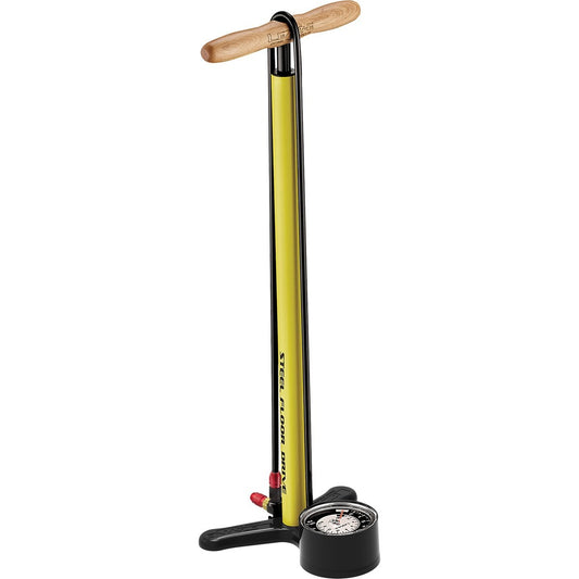 LEZYNE STEEL FLOOR DRIVE 3.5 - Yellow Floor Pump