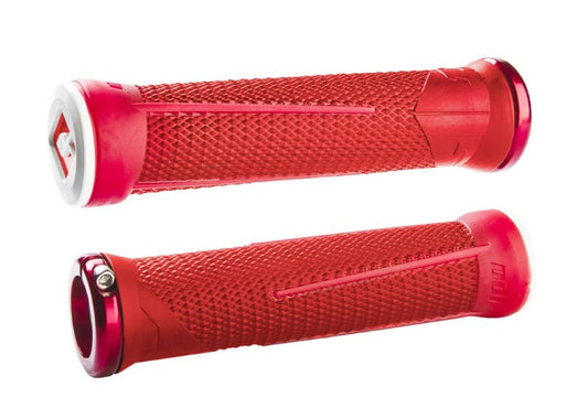 ODI AG1  v2.1 Lock-On Grips Red/Fire Red