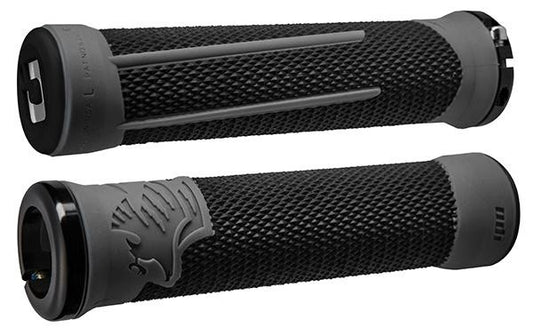 ODI AG2 v2.1 Lock-On Grips Black/Graphite with Black Clamps