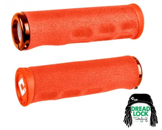 ODI F-1 SERIES DREAD LOCK V2.1 LOCK-ON GRIPS Orange