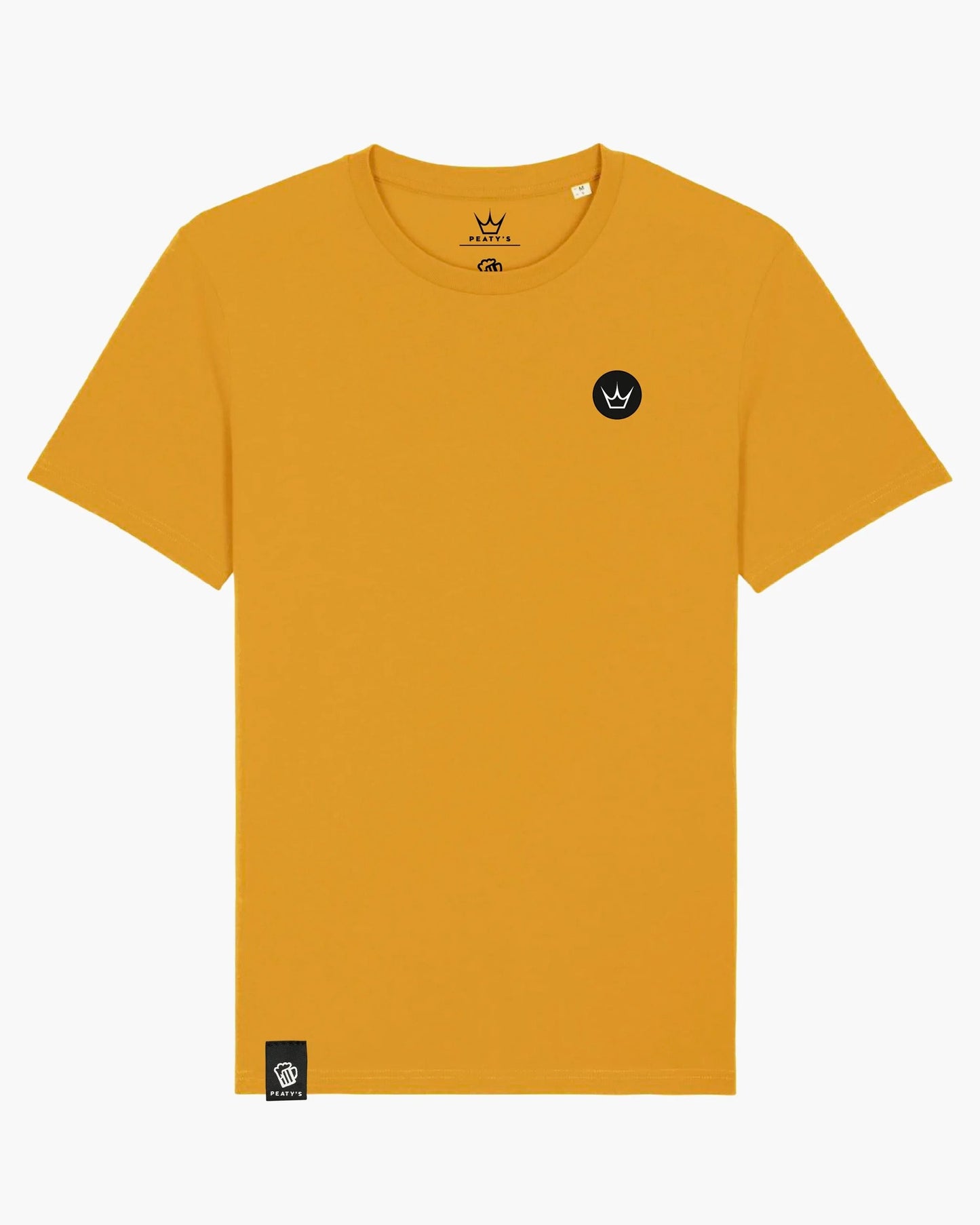 Peaty's AW23 PubWear Embroidered T-Shirt - Crown / Ochre S